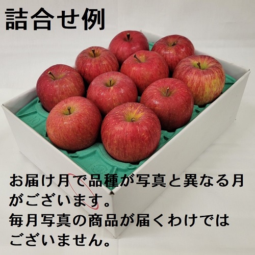 赤いりんごシリーズ 家庭用 3Kg詰 11ヶ月コース 11C